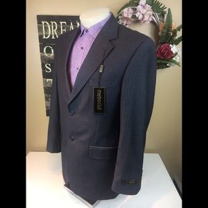 NWT $249.95 MetroClub Suit Jacket 38R/31W